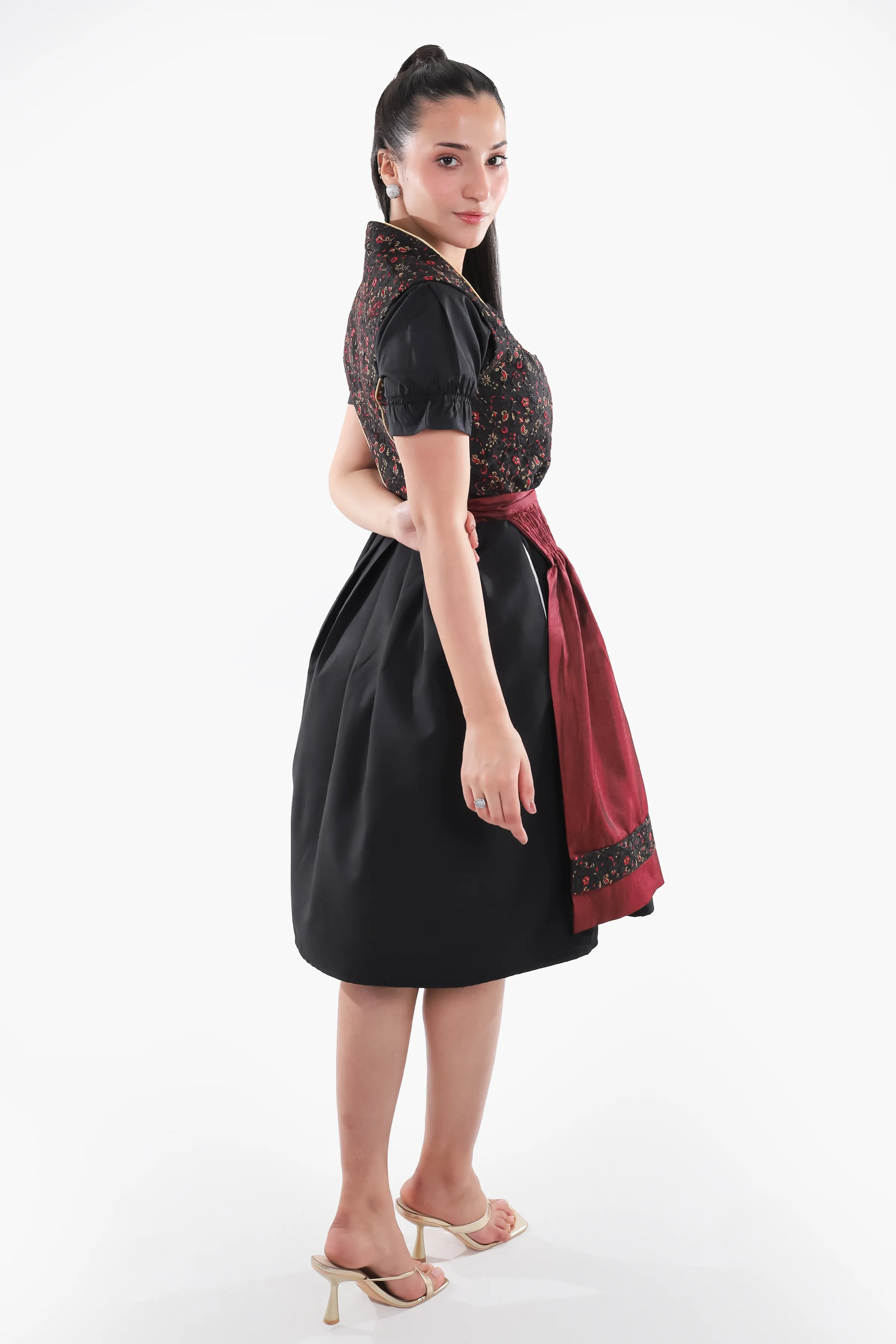 Aloisia Bavarian Maroon Dirndl - Image 5