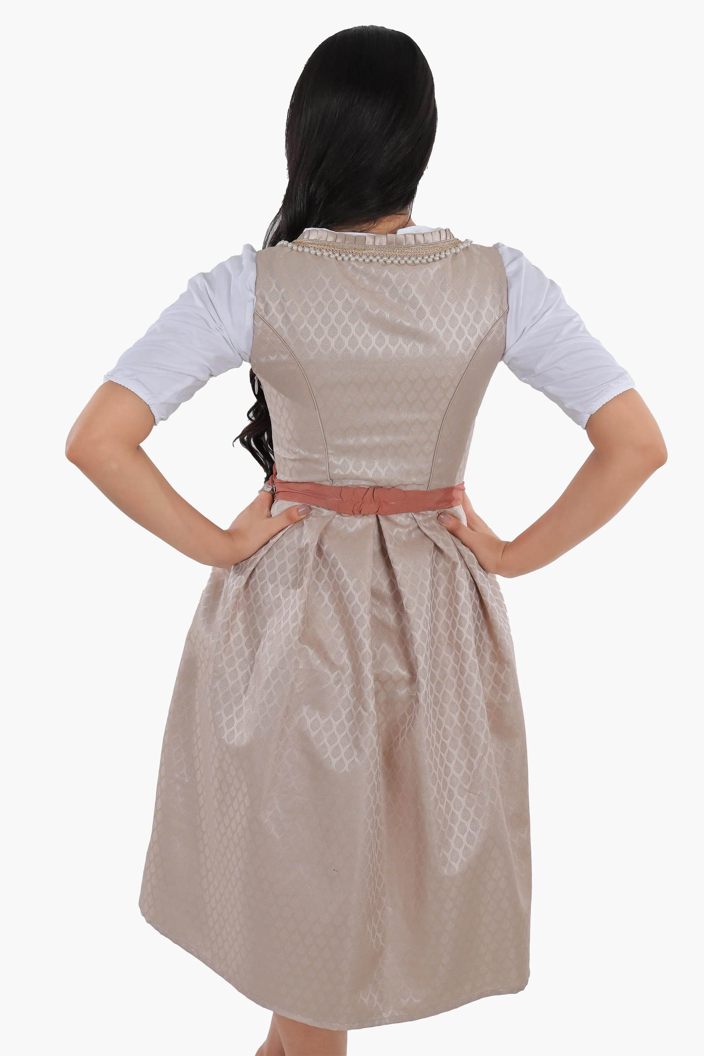 Bavarian Edition Rose Gold Midi Dirndl Dress - Image 6