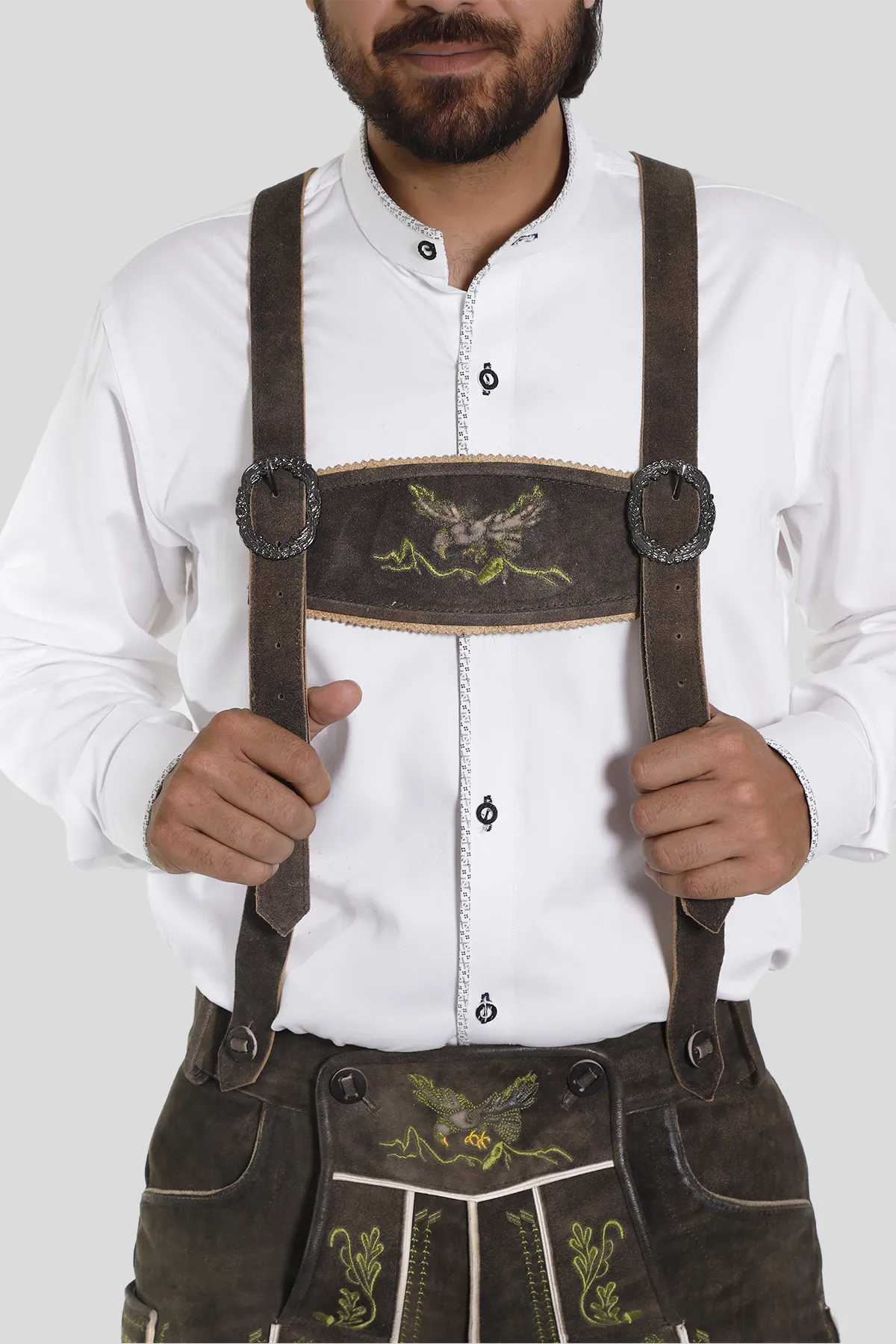 Bavarian Green Swagger Suspenders