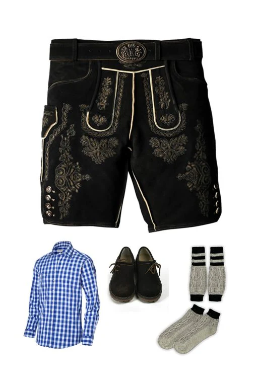 Chic German Lederhosen Oktoberfest Outfit Sets
