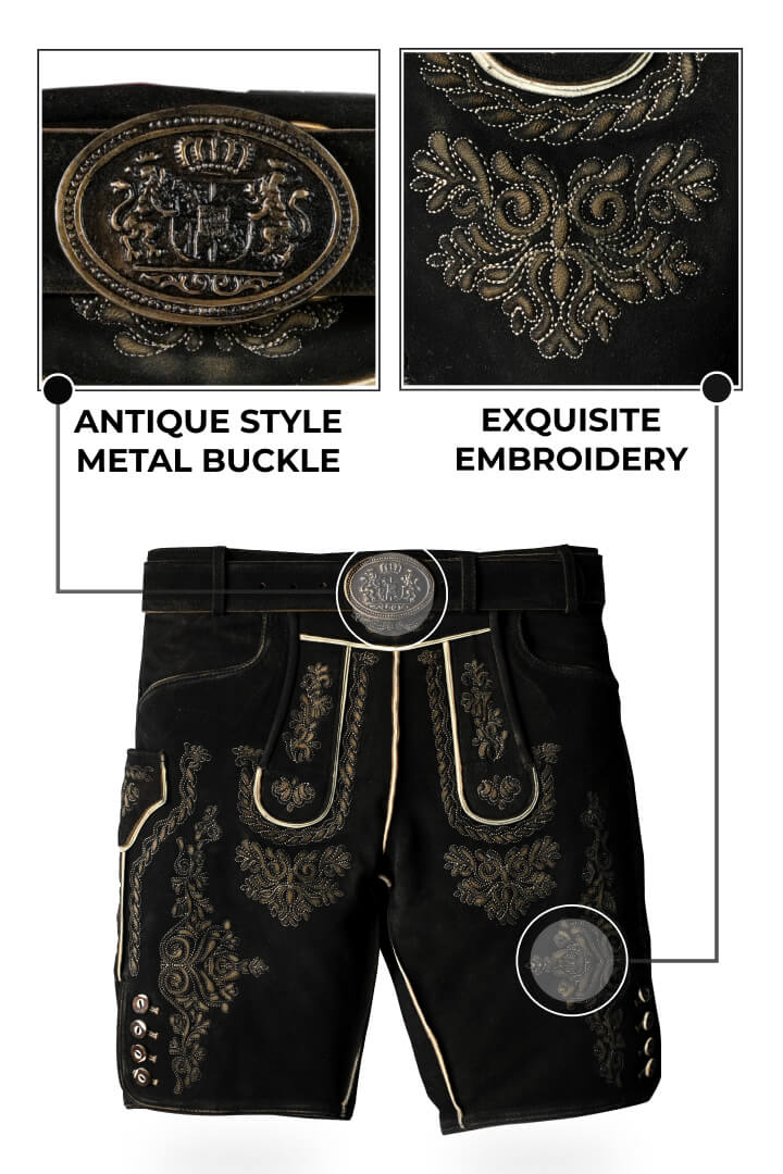 Chic German Lederhosen Oktoberfest Outfit Sets - Image 3
