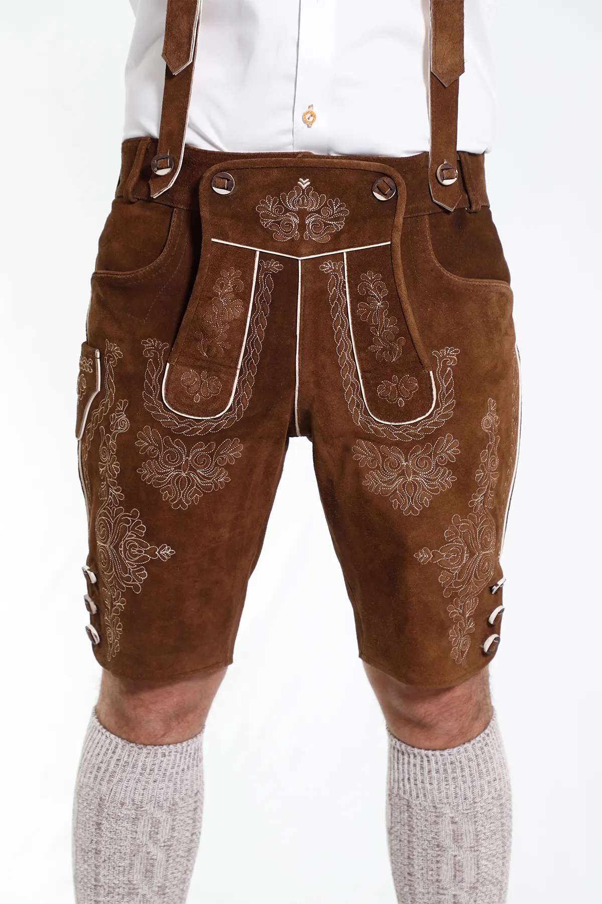 Classy Finished Bavarian Lederhosen Men Brown - Image 2