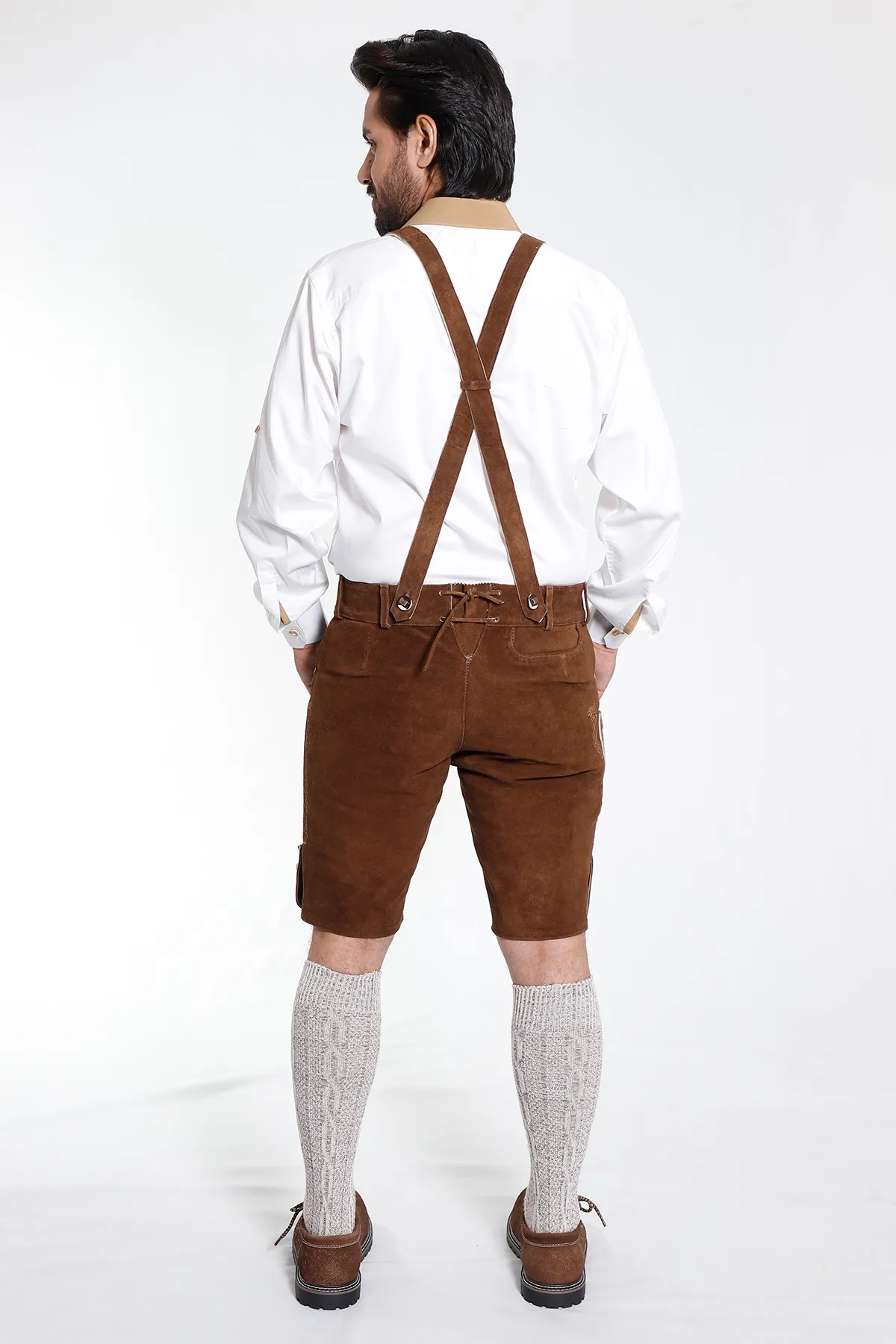 Classy Finished Bavarian Lederhosen Men Brown - Image 7