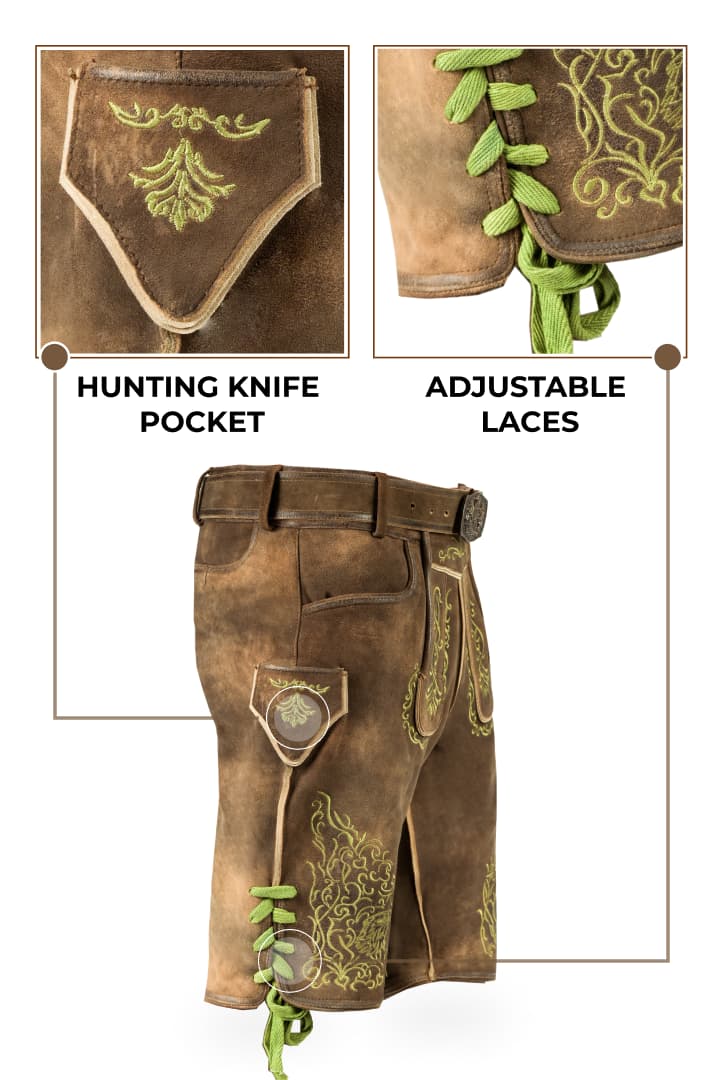 Comfortable Bavarian Lederhosen Vintage Classic - Image 2
