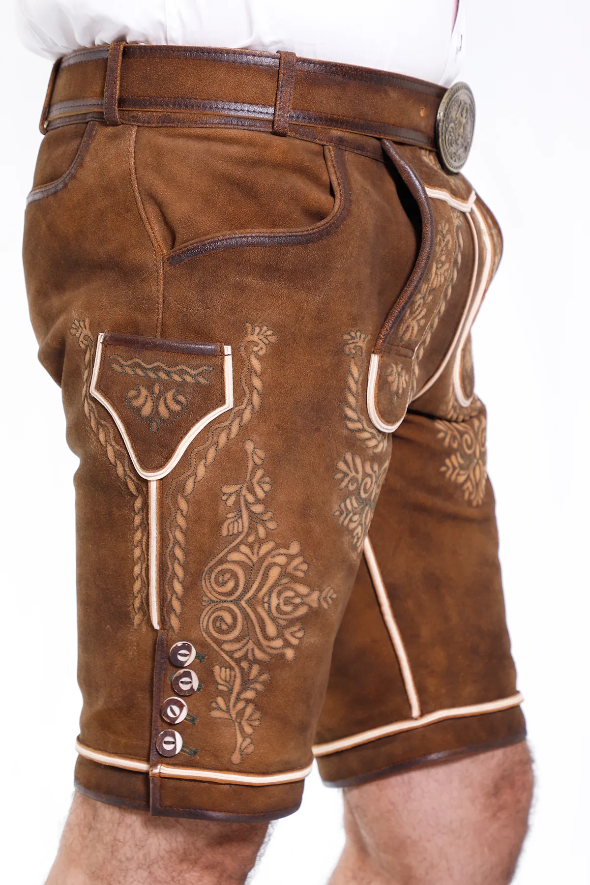 Comfortable Mens Classic German Lederhosen - Image 4