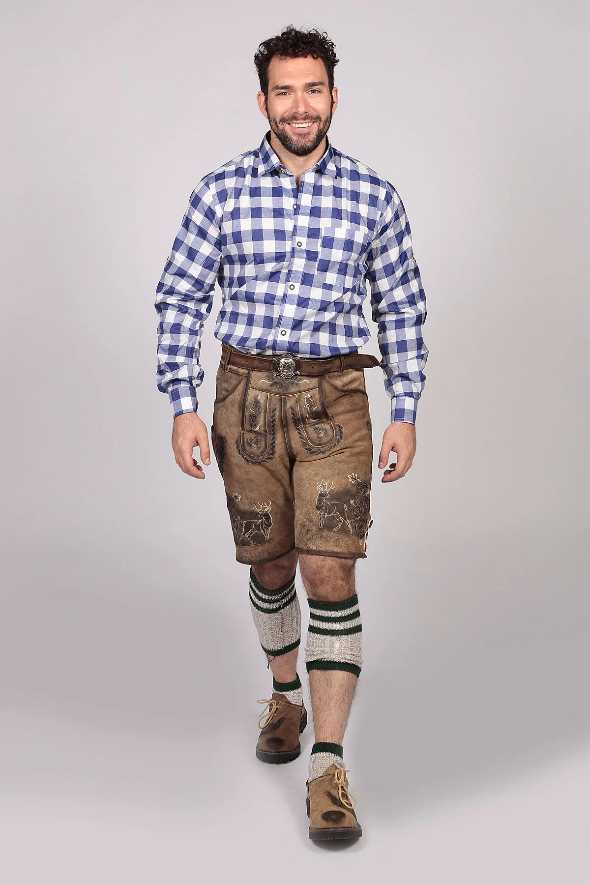 Dapper Celebratory Mens Lederhosen Attire Oktoberfest Outfit Sets - Image 8