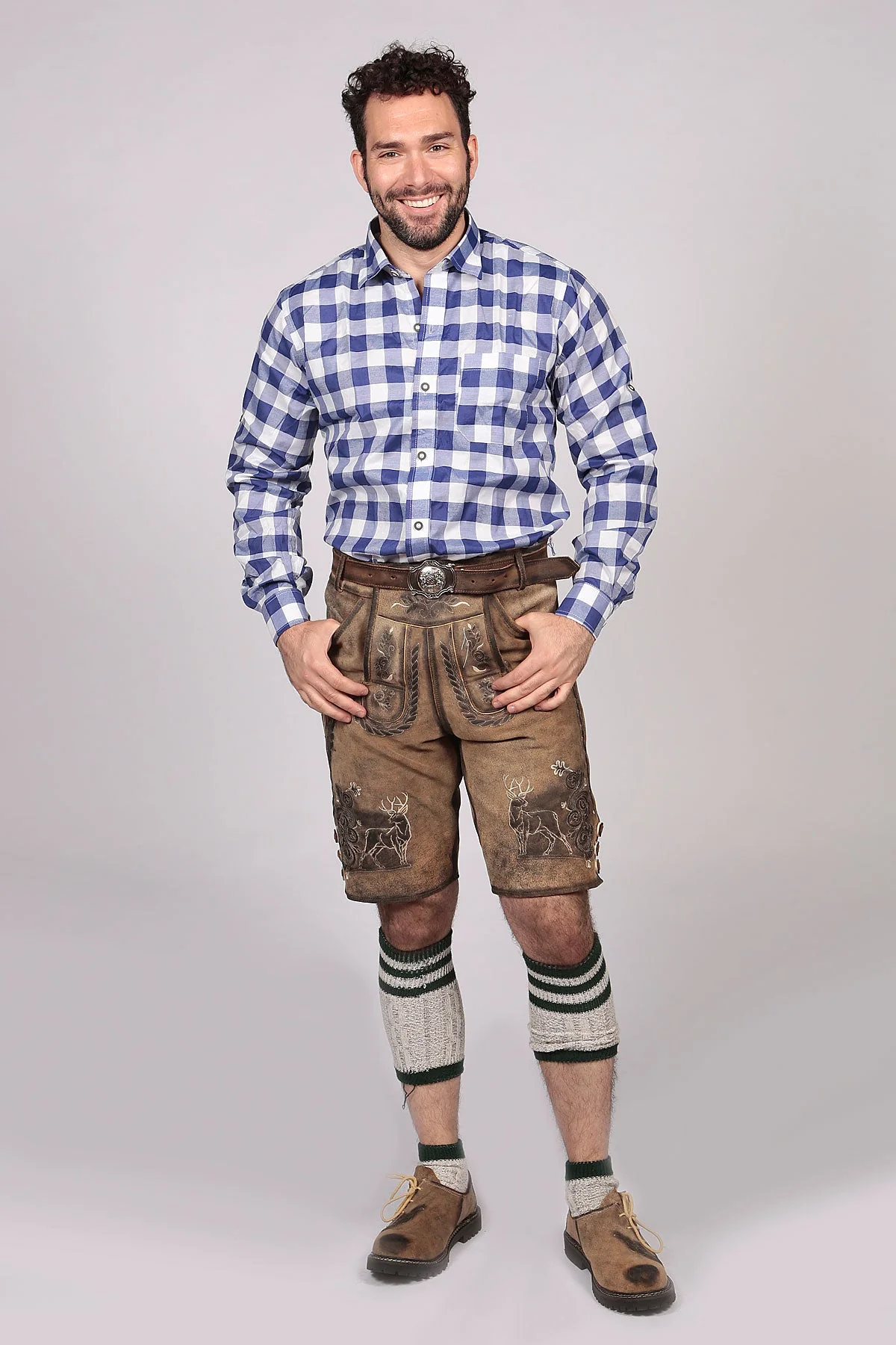 Dapper Celebratory Mens Lederhosen Attire Oktoberfest Outfit Sets - Image 9