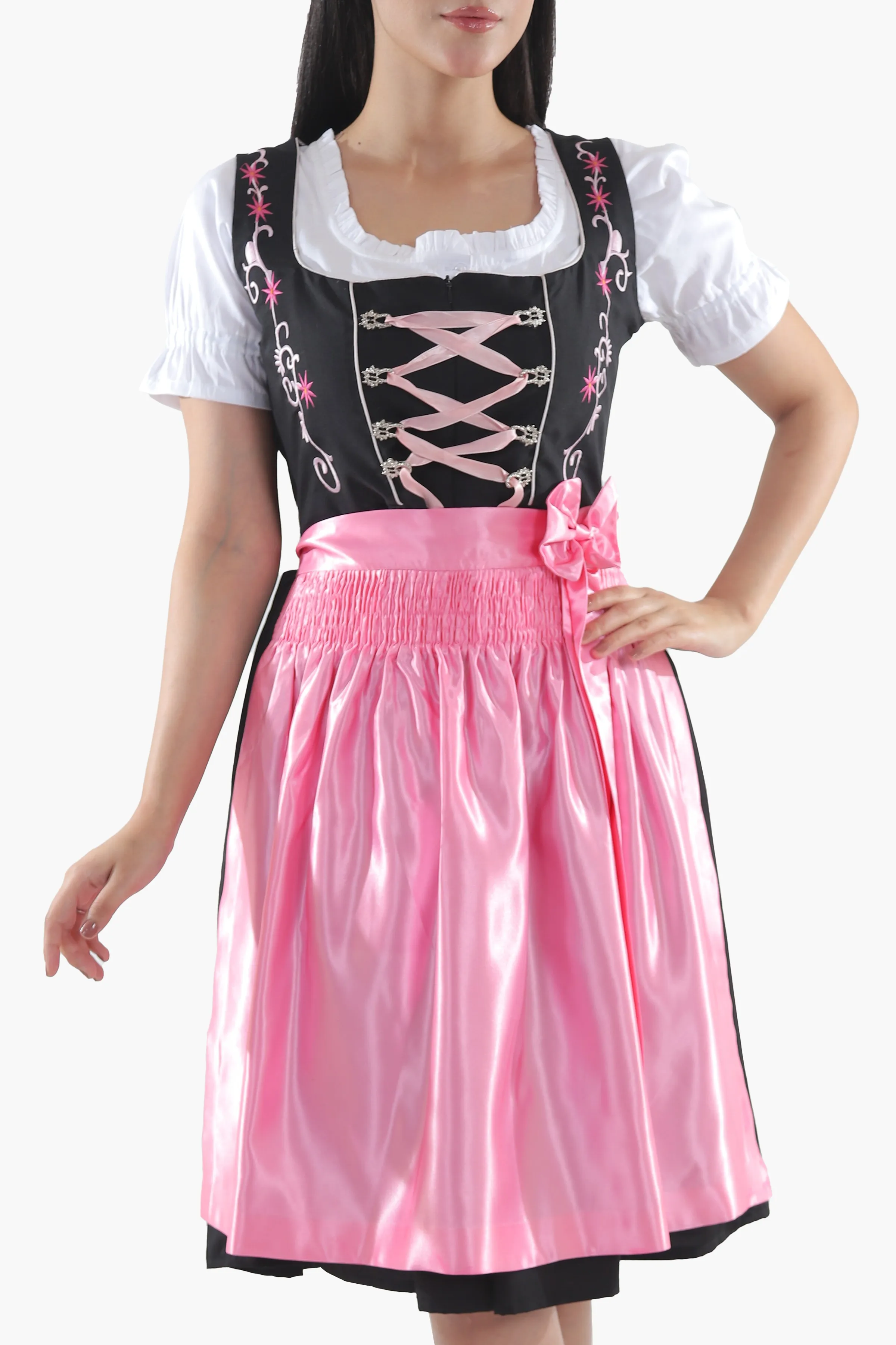Dark Allure Bavarian Dress Blossom Pink - Image 3