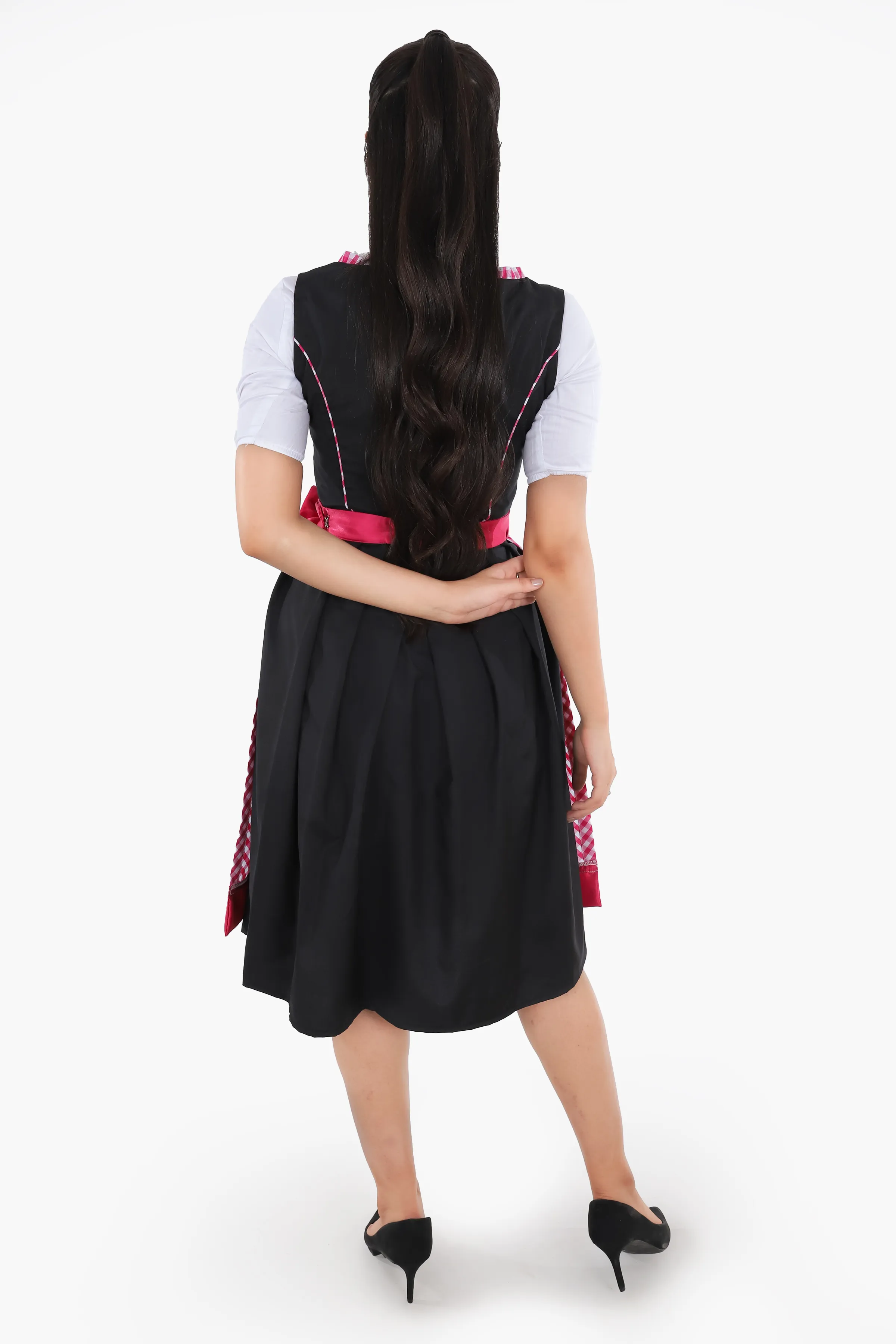 German Dirndl Amara Black Pink - Image 8