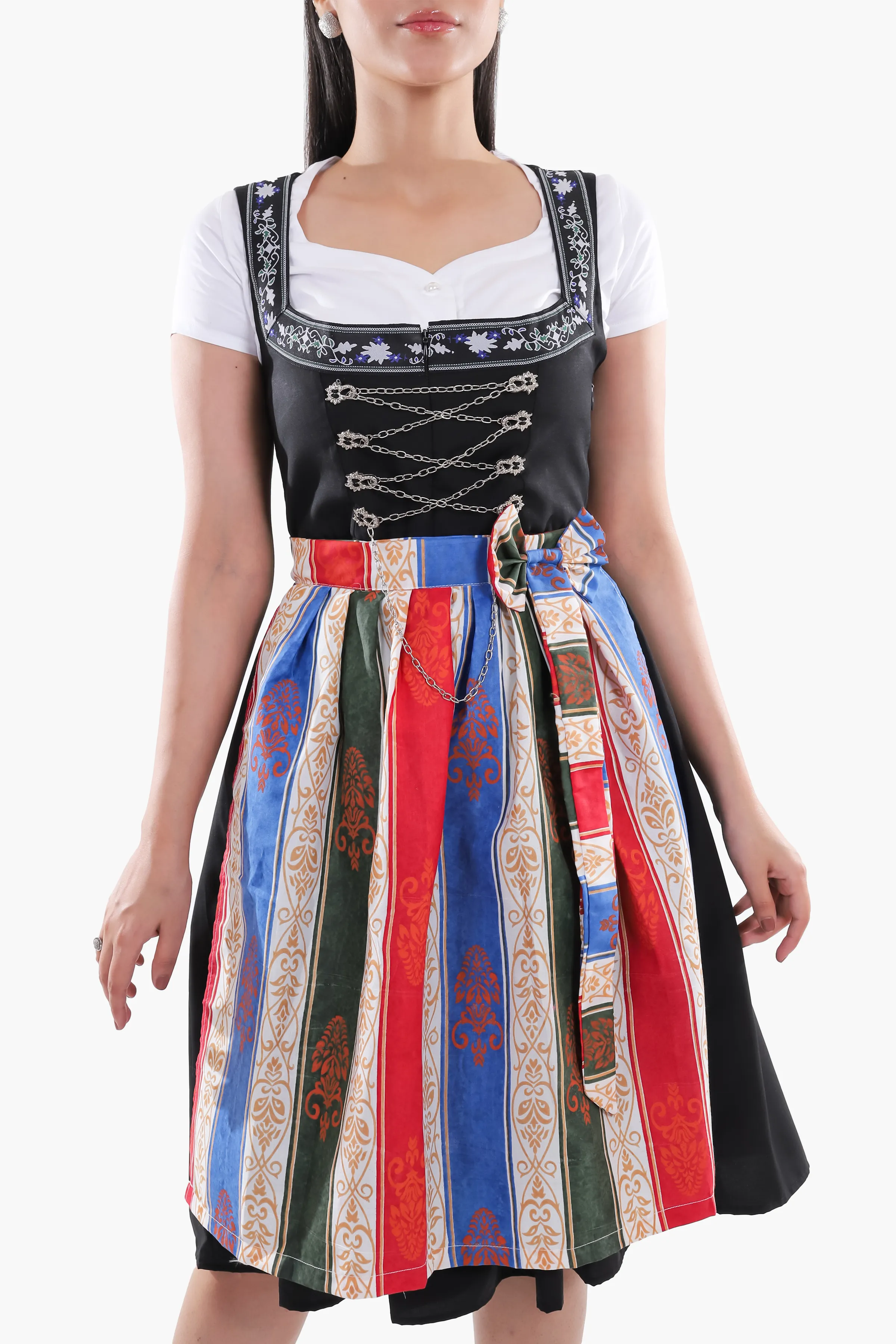 German Maxi Dirndl Long Anna Black - Image 3