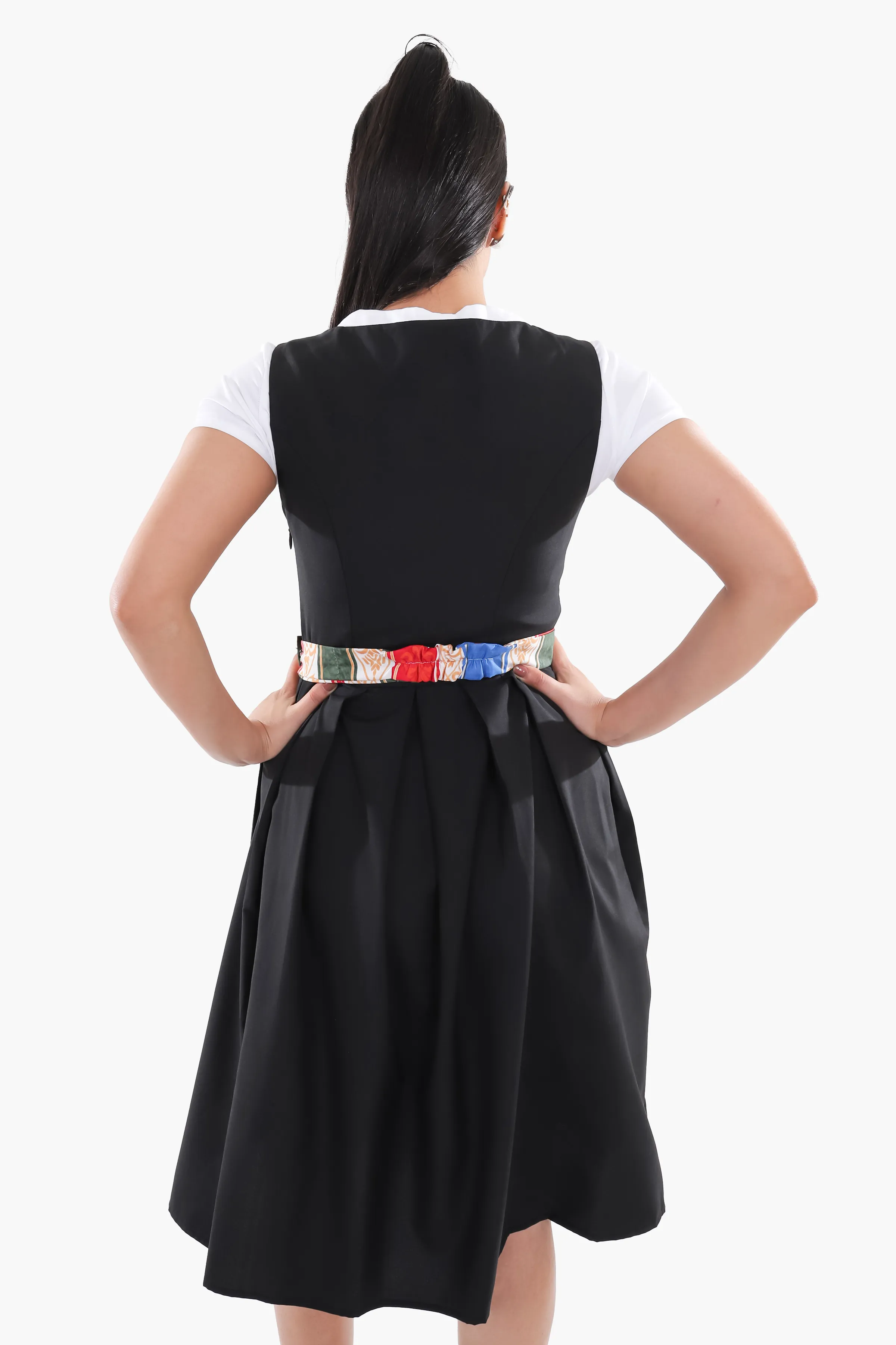 German Maxi Dirndl Long Anna Black - Image 5
