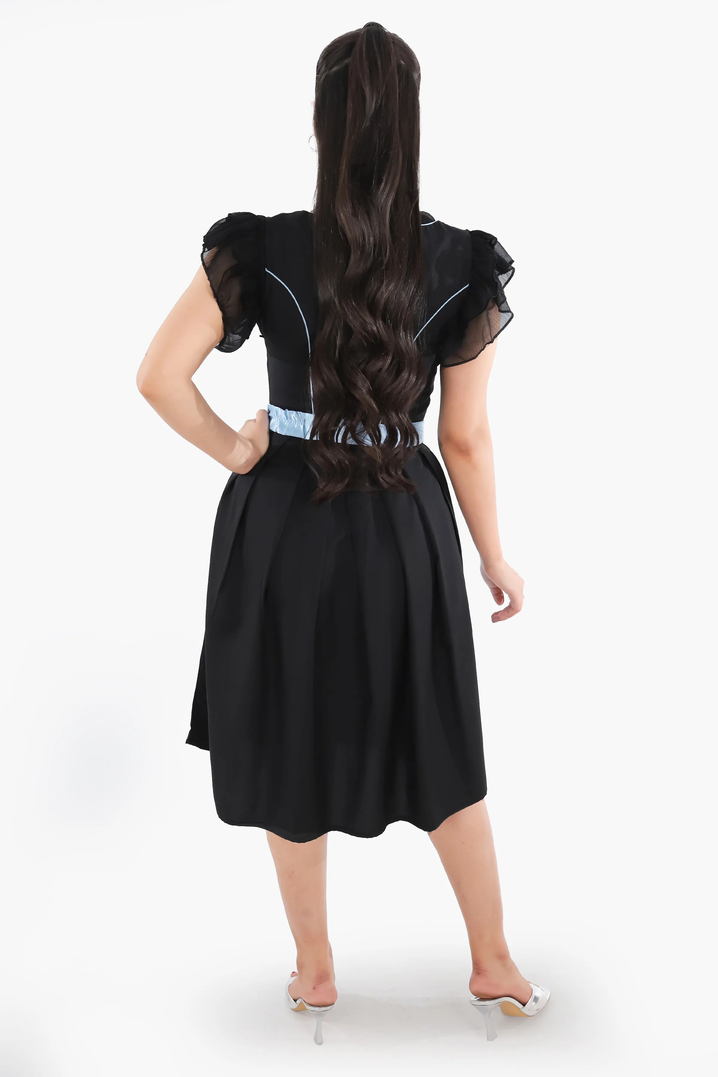 Midnight Black Dirndl Serene Blue Seduction - Image 7