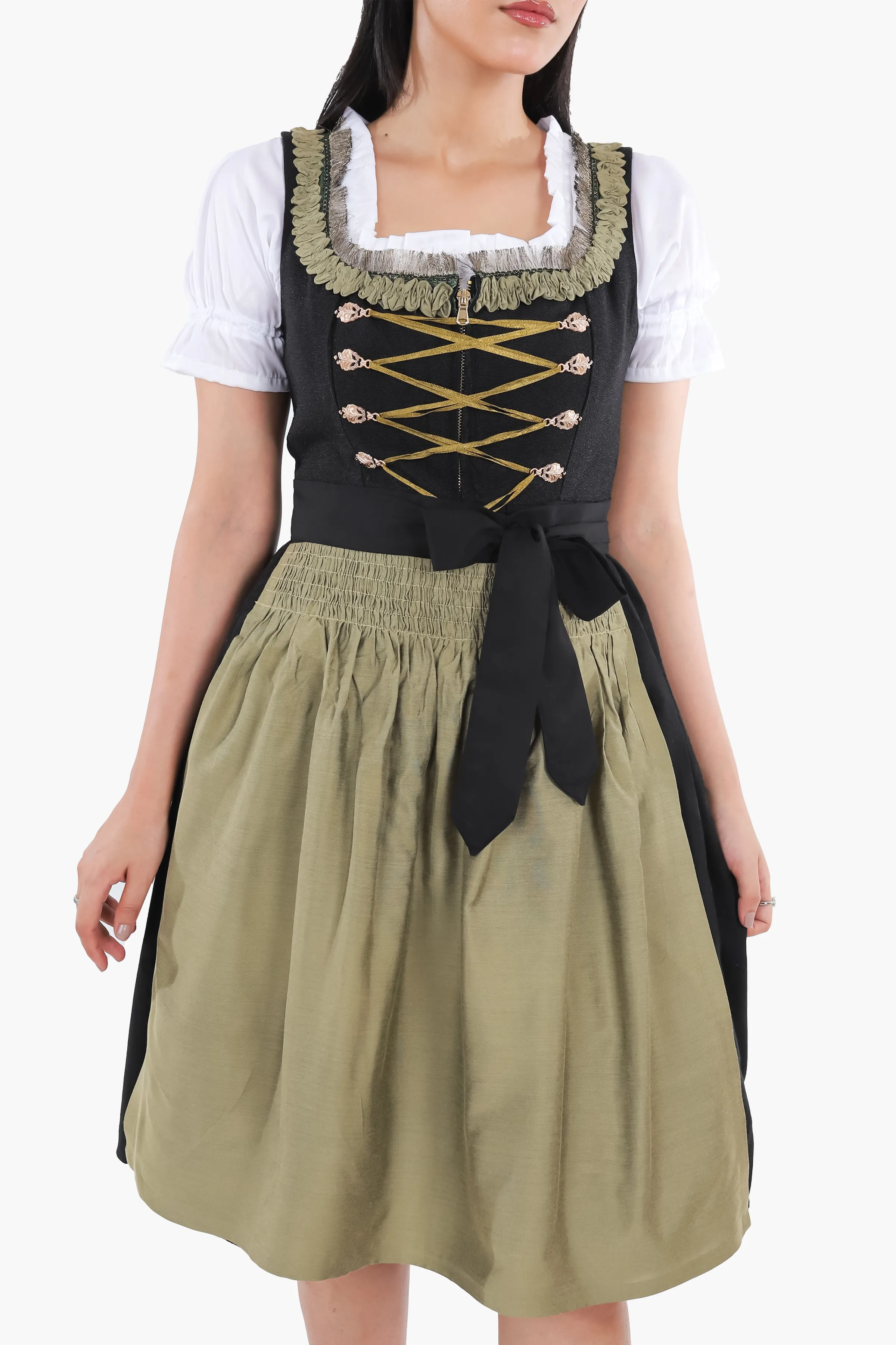 Sophisticated Black Dirndl Classic German Attire - Image 3