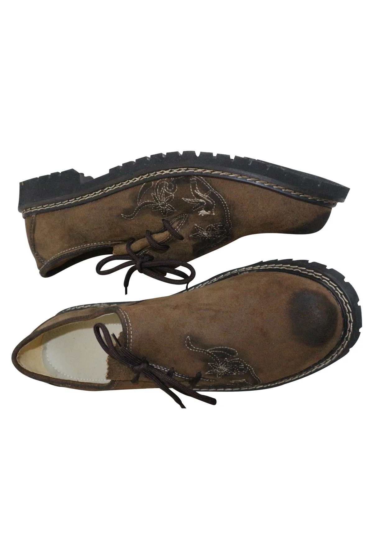 Trachten Lederhosen Shoes for Men Brown - Image 2