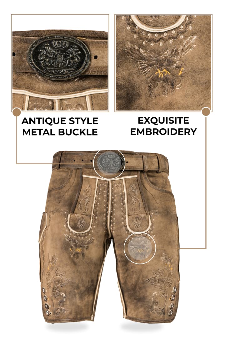 Trendy Trachten Classic German Lederhosen Style Oktoberfest Outfit Sets - Image 3