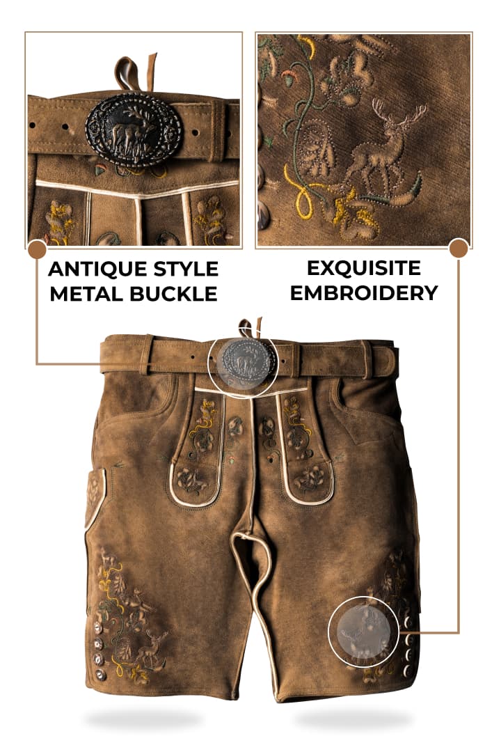 Vintage Attire German Mens Fashion Lederhosen - Image 4