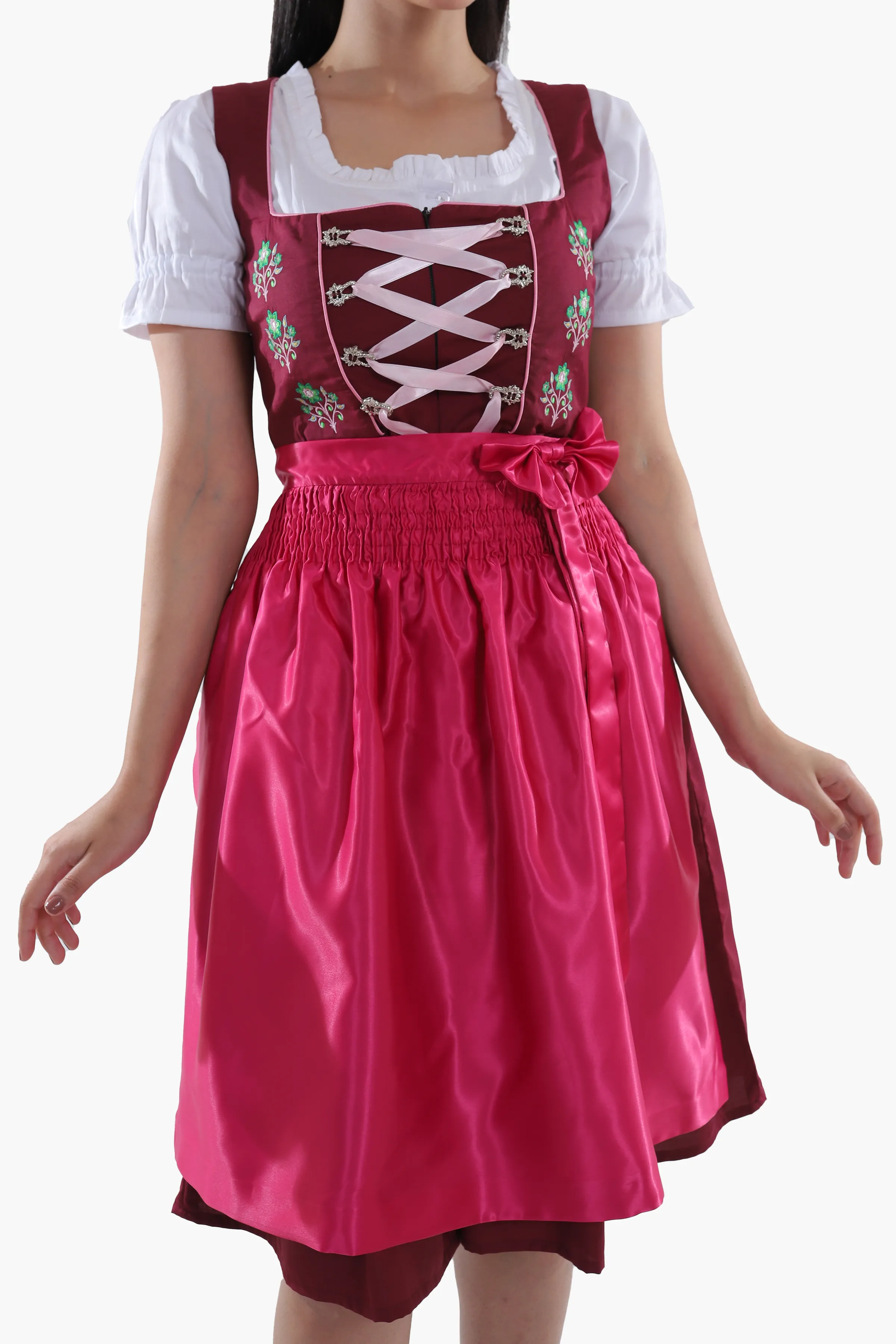 Vintage Bavarian Attire Berry Plum Pink Allure - Image 3